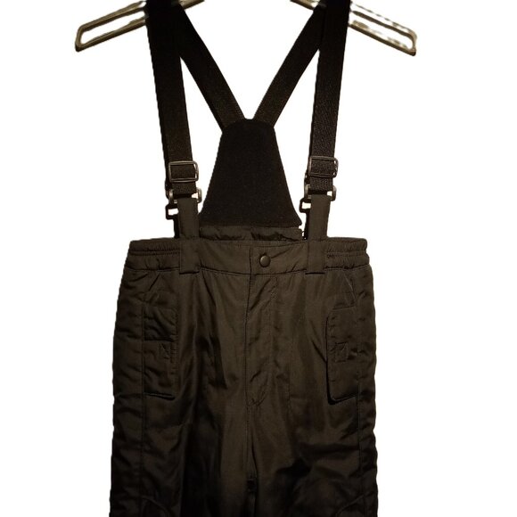 Rothschild Snow Ski Pants Med (5-6) Black Youth Unisex Boy Girl Elastic Ankle - Picture 1 of 15